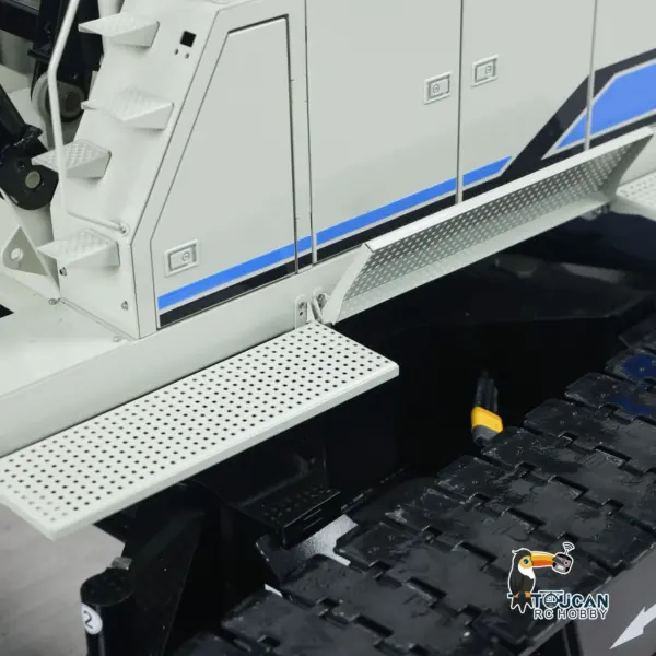 Metal 1/14 RC Hydraulic Crawler Crane C1200 Remote Control Construction Vehicle Flysky PL18 LITE Radio Brushless Motor Battery