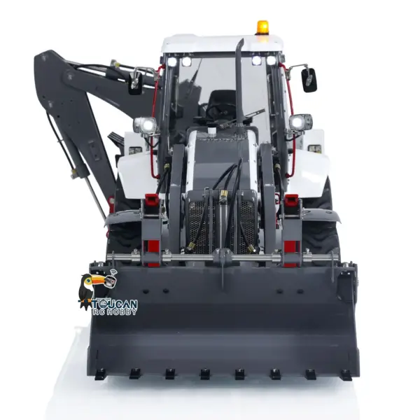 LESU 1/14 Scale RC Hydraulic Backhoe Loader AOUE BL71 Radio Controlled Construction Vehicle Loader Excavator 2 in 1 Model PL18EVLite Painted Assembled Multi functional loader