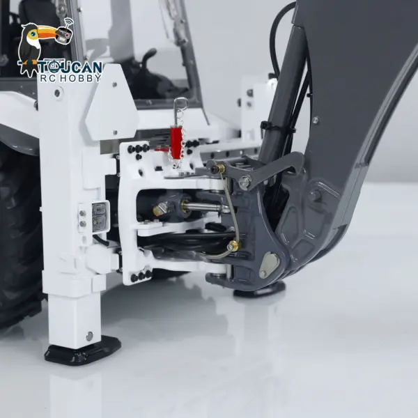 LESU 1/14 Scale RC Hydraulic Backhoe Loader AOUE BL71 Radio Controlled Construction Vehicle Loader Excavator 2 in 1 Model PL18EVLite Painted Assembled Multi functional loader