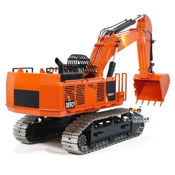 385CF 1/8 Hydraulic RC Excavator Metal Giant Remote Control Construction Vehicle Ready to Run Painted Assembled ESC Servo Motor