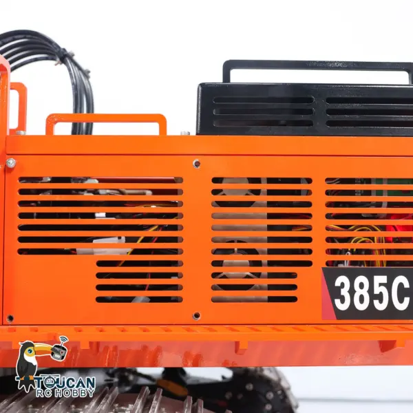 385CF 1/8 Hydraulic RC Excavator Metal Giant Remote Control Construction Vehicle Ready to Run Painted Assembled ESC Servo Motor