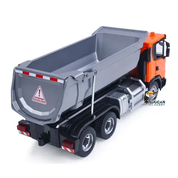 Double E 1/20 Electric Remote Control Dump Truck 6X4 RC Tipper G540 Model Metal Bucket 260 Brushed Motor Openable Door Lights