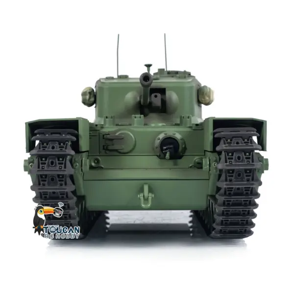 1/16 Tongde RC Battle Tank Churchill Mk.VII Remote Controlled Panzer Electric Infantry Fighting Vehicles Barrel Recoil System