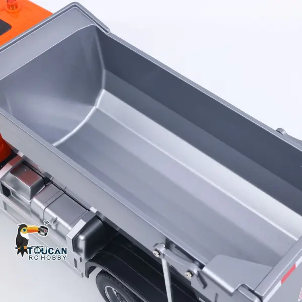 Double E 1/20 Electric Remote Control Dump Truck 6X4 RC Tipper G540 Model Metal Bucket 260 Brushed Motor Openable Door Lights