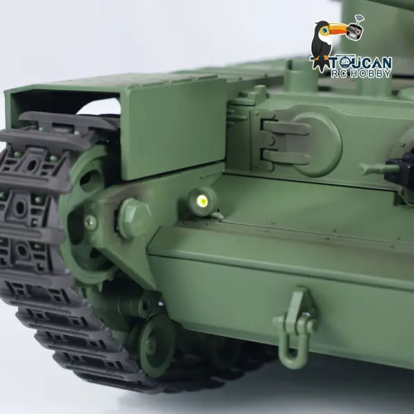 1/16 Tongde RC Battle Tank Churchill Mk.VII Remote Controlled Panzer Electric Infantry Fighting Vehicles Barrel Recoil System