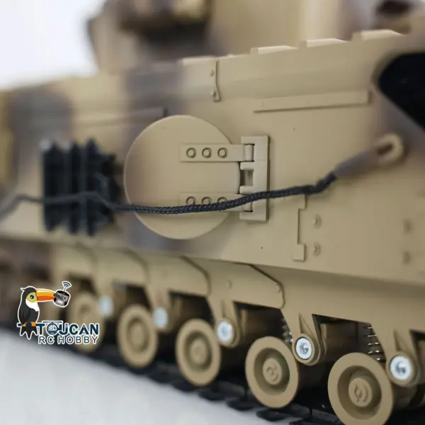 1/16 Military RC Battle Tank Churchill Mk.VII Metal Tracks Tongde Electric Tanks Painted Assembled Barrel Recoil Smoke Unit