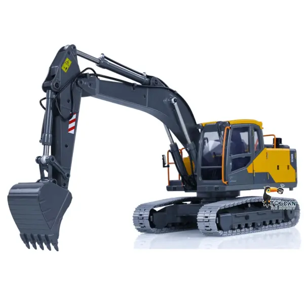 1:14 Scale RC Excavator DoubleE E010 EC 160E Alloy Metal Digger Radio Controlled Engineering Vehicle Hobby Model Toy Gift for Boys