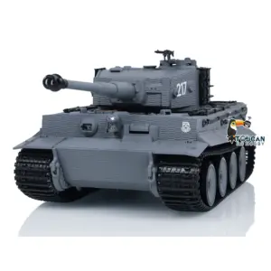 Taigen 1/24 RC Battle Tank Tiger I Remote Control Military Tanks Model Infrared Combat LED Flash battery