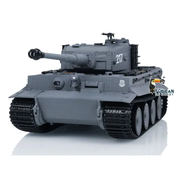 Taigen 1/24 RC Battle Tank Tiger I Remote Control Military Tanks Model Infrared Combat LED Flash battery