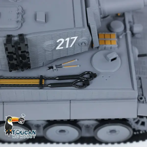 Taigen 1/24 RC Battle Tank Tiger I Remote Control Military Tanks Model Infrared Combat LED Flash battery