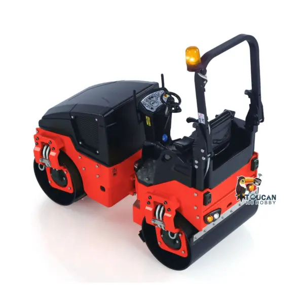 1/14 Metal RC Electric Road Roller BW120AD Ready-to-Run Remote Control Construction Vehicle Model Flysky ST8 Radio Battery Lights System Motor ESC RTR