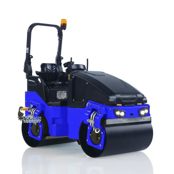 1/14 Metal RC Electric Road Roller BW120AD Ready-to-Run Remote Control Construction Vehicle Model Flysky ST8 Radio Battery Lights System Motor ESC RTR