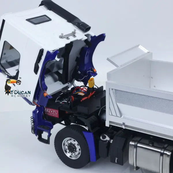 6X6 Metal Chassis RTR 1/14 Radio Controlled Hydraulic Tipper RC Dump Truck NO Lock Light Sound Radio Battery Construction Car
