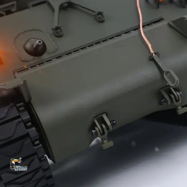 Large Hatch 1/16 Remote Control Tank Sherman M4A3 Infrared System Barrel Elevation Smoke Unit Metal Chassis Gearbox 360 Degrees Turret