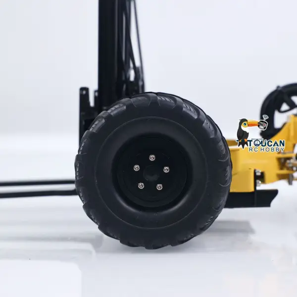 Super Frog Metal 1/14 Remote Control Hydraulic Truck Mounted Forklift BM214 5 Way Valves Light System Sound Frsky X14 Radio