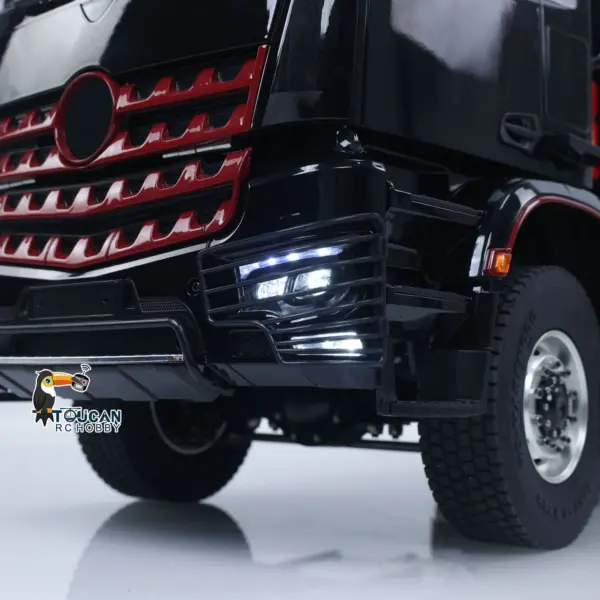 MDMODEL 3348 6x6 Metal Chassis 1/14 RC Hydraulic Dump Truck Remote Control Tipper 2Speed Gearbox Light Sound HotRC Radio