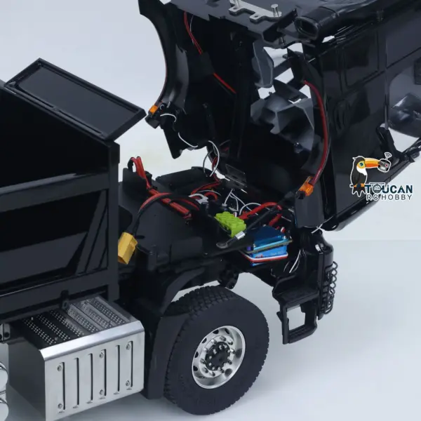 6X6 Metal Chassis 3348 RC Hydraulic Dumper 1/14 Radio Controlled Tipper NO Lock Light Sound Radio Battery Construction Truck RTR
