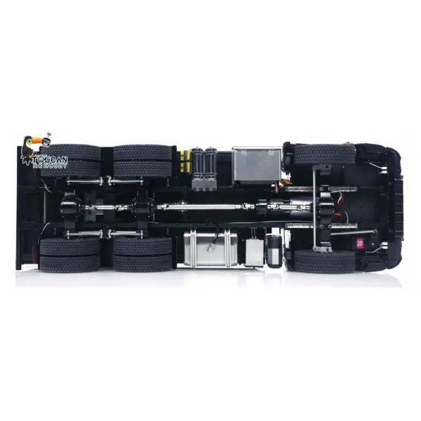 MDMODEL 3348 6x6 Metal Chassis 1/14 RC Hydraulic Dump Truck Remote Control Tipper 2Speed Gearbox Light Sound HotRC Radio