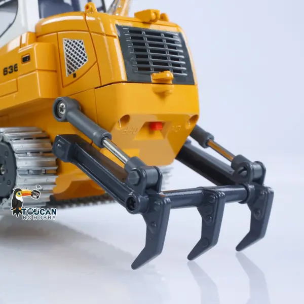 1:50 RC Electric Lifting Tracked Loader LR636 2.4G Construction Vehicle Metal Bucket Tracks Ripper RTR Model Light Sound Battery