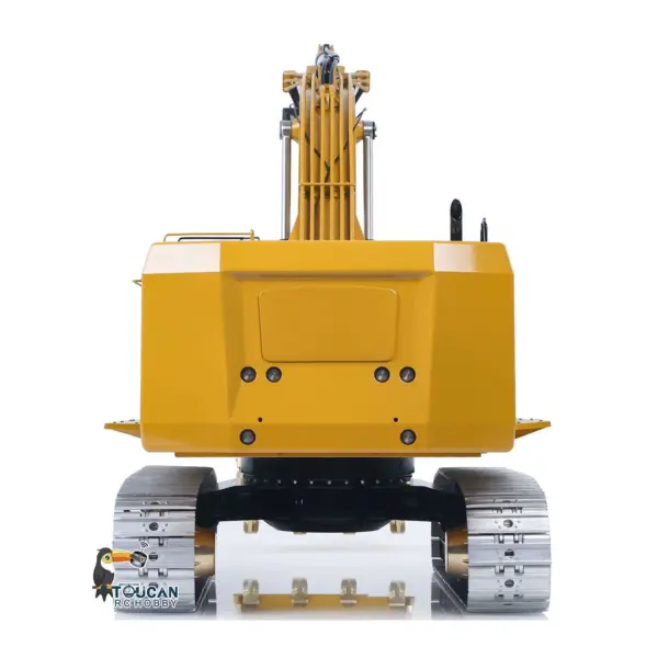 LESU 1/14 Metal RC Excavator 374F Remote Control Hydraulic Digger Model Construction Vehicle Protective Fences Hydraulic Quick Coupler Bucket Trailer Crusher Hammer DIY Parts Lights Motor