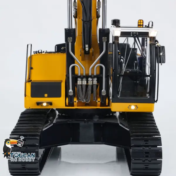 MTM 1/14 946-3 10CH RC Tracked Hydraulic Excavator 3 Arms Metal Diggers Assembled Painted Model Ripper Grab Bucket Toy ESC