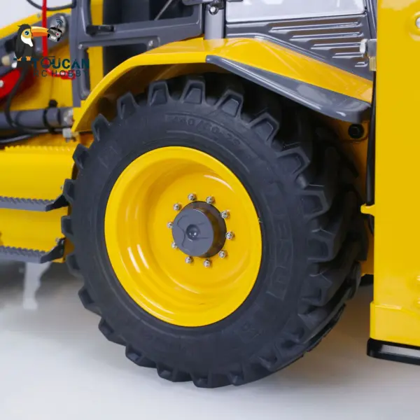 LESU BL71 Metal Hydraulic RC Backhoe Loader AOUE Excavator Light Sound 1/14 Scale Ready To Run Vehicle