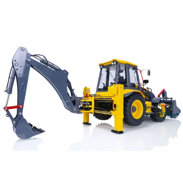 LESU BL71 Metal Hydraulic RC Backhoe Loader AOUE Excavator Light Sound 1/14 Scale Ready To Run Vehicle