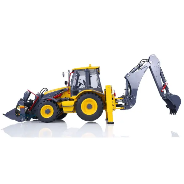 LESU BL71 Metal Hydraulic RC Backhoe Loader AOUE Excavator Light Sound 1/14 Scale Ready To Run Vehicle