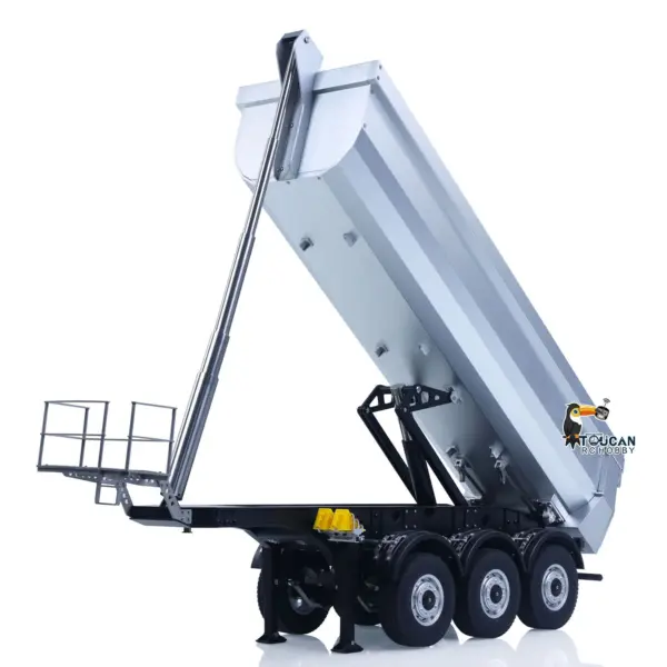 26.1Inches KABOLITE 1/14 Metal Radio Control Semi Trailer Dumper Electric Lifting for RC Tractor Truck 770S Light Support Leg