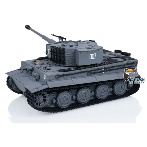 1/24 RC Battle Tank Taigen Tiger I Remote Control Infrared Combat Military Tanks Barrel Recoil LED Flash