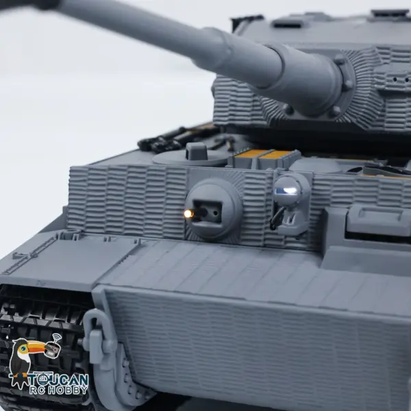 Taigen 1/24 217 007 RC Battle Tank Tiger I Remote Control Military Tanks Armored Panzer Infrared Combat USB Assembled Painted