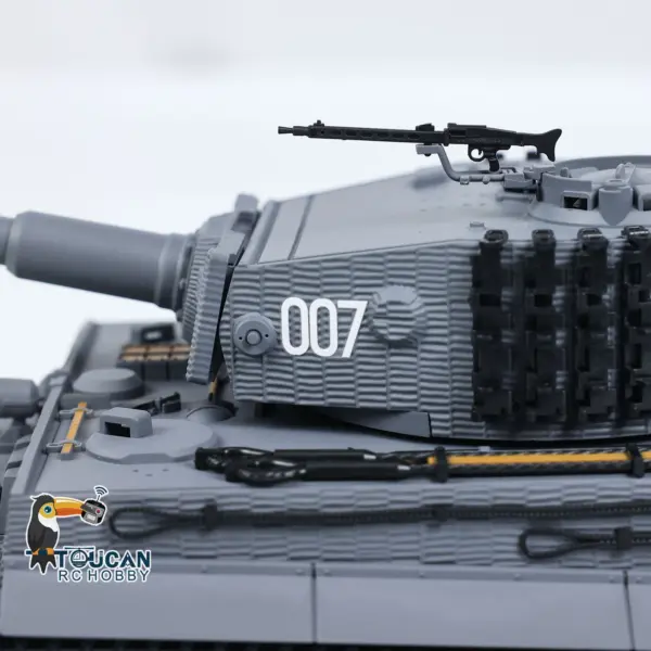 Taigen 1/24 217 007 RC Battle Tank Tiger I Remote Control Military Tanks Armored Panzer Infrared Combat USB Assembled Painted