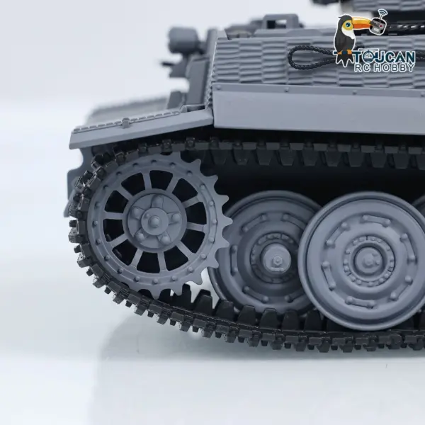 1/24 RC Battle Tank Taigen Tiger I Remote Control Infrared Combat Military Tanks Barrel Recoil LED Flash