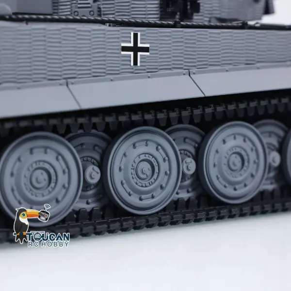 1/24 RC Battle Tank Taigen Tiger I Remote Control Infrared Combat Military Tanks Barrel Recoil LED Flash