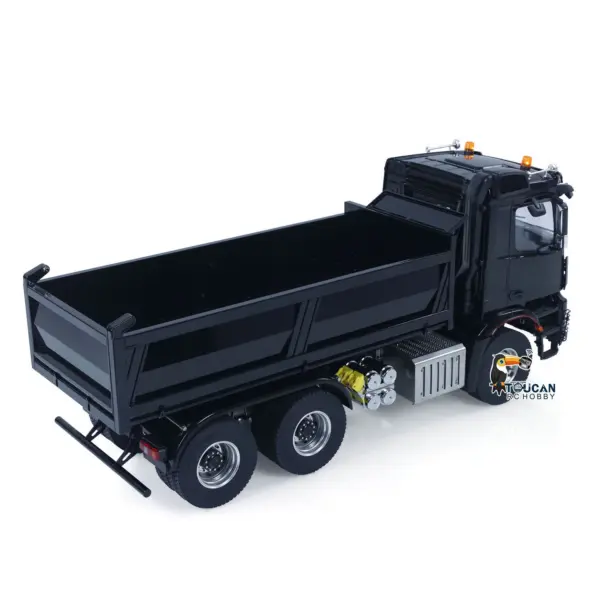 MDMODEL 3348 6x6 Metal Chassis 1/14 RC Hydraulic Dump Truck Remote Control Tipper 2Speed Gearbox Light Sound HotRC Radio
