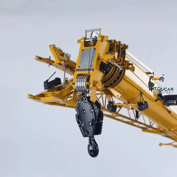 Eyewhale 1/14 Metal RC Mobile Crane Truck D1050 Hydraulic All Terrain Vehicle 3Axles Radio Control Hoist Model Sound Light Paladin PL18EV Motor Servo ESC
