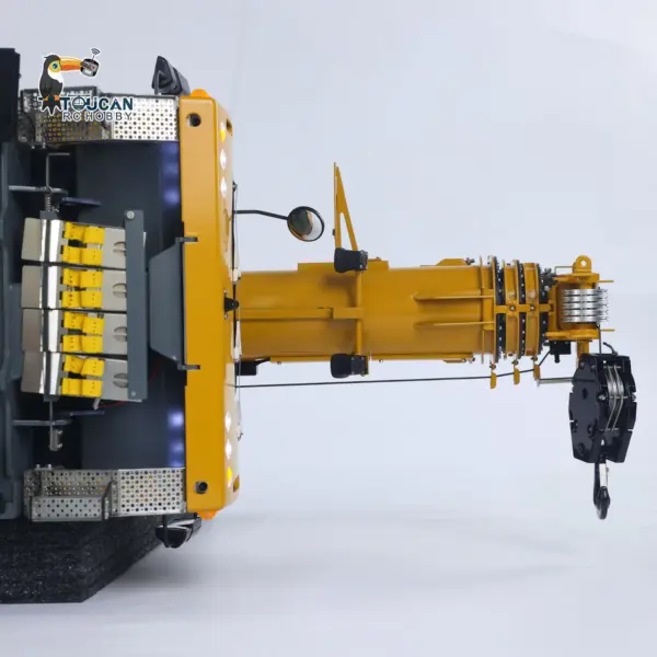 Eyewhale 1/14 Metal RC Mobile Crane Truck D1050 Hydraulic All Terrain Vehicle 3Axles Radio Control Hoist Model Sound Light Paladin PL18EV Motor Servo ESC