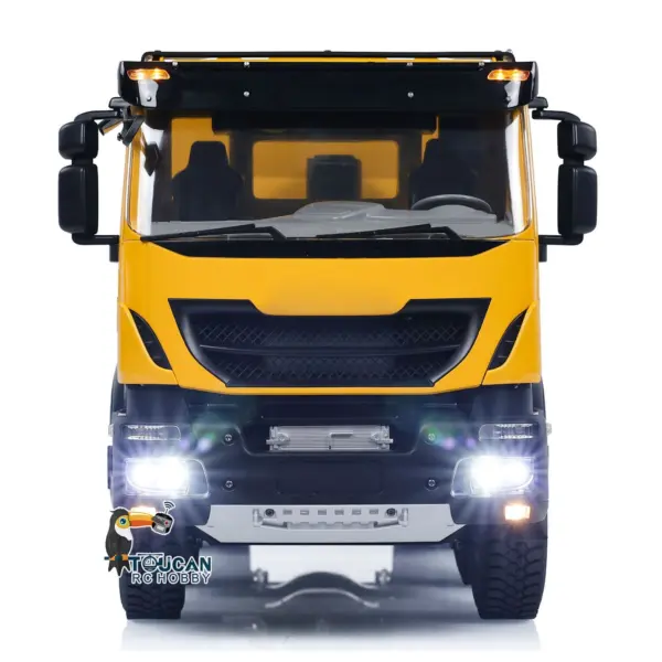 1/14 Metal 8x8 Hydraulic RC Tipper Truck Flip-over Cover Remote Control Dump Simulation Car PNP ESC Servo Motor