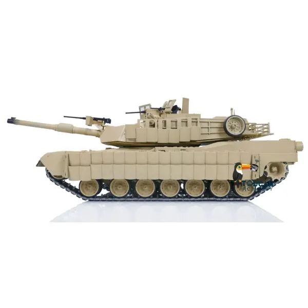 90% Metal Military RC Tank 1/16 Abrams M1A2 3918 TUSK II Armored Fighting Vehicle Dual Current Driving System Electric Car