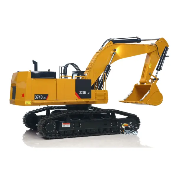 C374 Huge 1/8 RC Hydraulic Excavator 374 Metal Heavy Duty Digger RTR Radio Controlled Construction Vehicles Models Flysky Radio