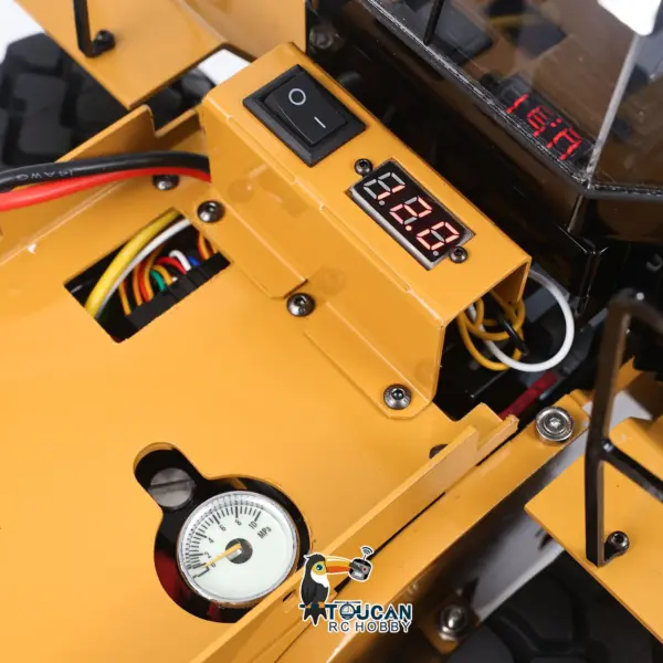 1/12 Metal Remote Control Hydraulic Loader DIM C950 2Speed Gearbox 5CH Valve RC Heavy Machine Model Hobbywing Brushed ESC