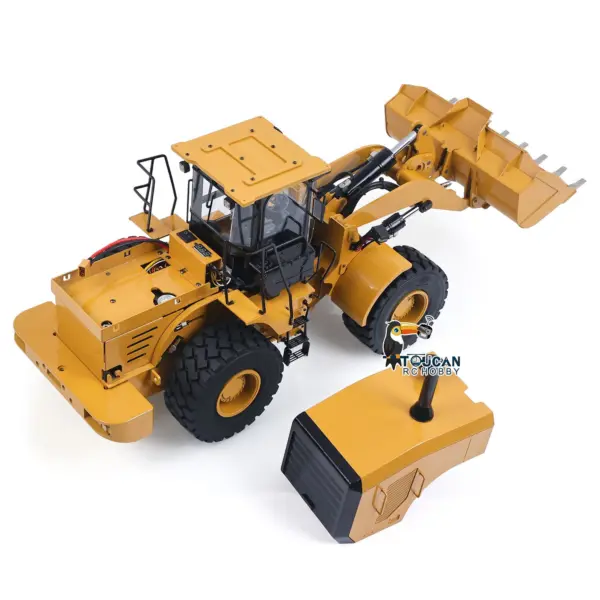 1/12 Metal Remote Control Hydraulic Loader DIM C950 2Speed Gearbox 5CH Valve RC Heavy Machine Model Hobbywing Brushed ESC