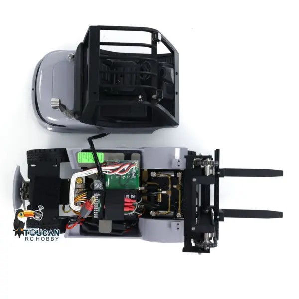 1/14 Metal LESU Assembled and Painted RC RTR Model forklift Truck Light Sound Motor Servo ESC Flysky FS Transmitter Receiver