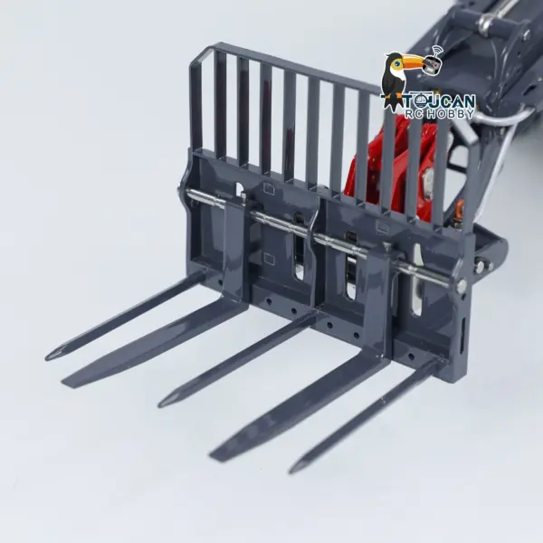 AT1050 LESU 1/14 4X4 Hydraulic RC Fork Truck Telescopic Arm Radio Control Loader Painted Assembled ST8 Radio System Vehicle Model