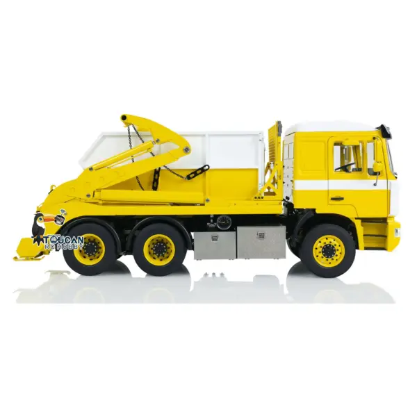 1/14 6X4 RC Hydraulic Skip Loader Truck VL18U F2000 Metal Swing Arm Loaded Dump Cars Model 2-Speed Gearbox Hydraulic System 4CH