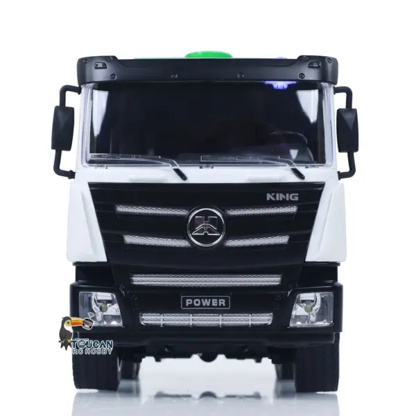 HUINA 1/18 2.4Ghz 9 Channels RC Concrete Car Mixer Truck Ready To Run 1557 Model Tractor Toy Light 500MAH Battery Boys Girls Gifts