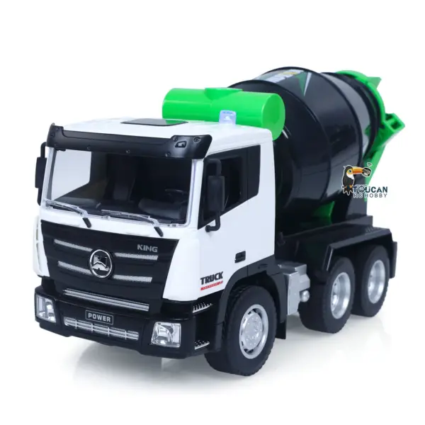 HUINA 1/18 2.4Ghz 9 Channels RC Concrete Car Mixer Truck Ready To Run 1557 Model Tractor Toy Light 500MAH Battery Boys Girls Gifts