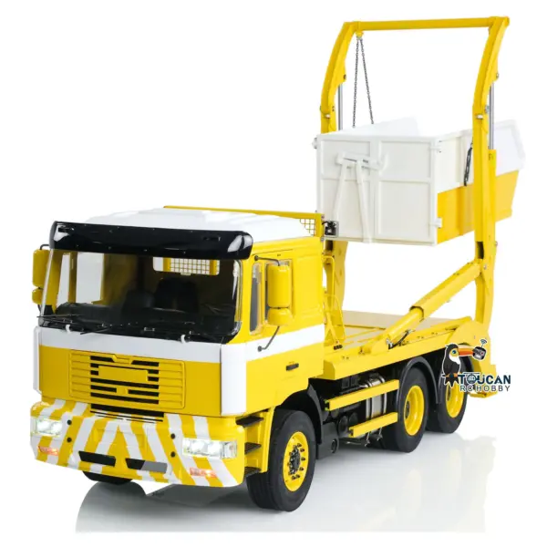 1/14 6X4 RC Hydraulic Skip Loader Truck VL18U F2000 Metal Swing Arm Loaded Dump Cars Model 2-Speed Gearbox Hydraulic System 4CH