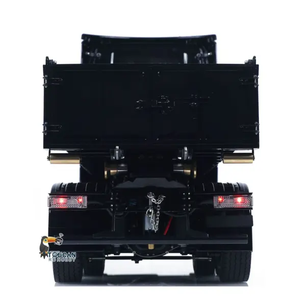 1/14 6x6 Metal Hydraulic RC Dumper Car 770S G66 Radio Control Roll Off Full Dump Truck Standard Bucket Rear Axle Lifting 3-speed Transmission Light Sound FlySky ST8