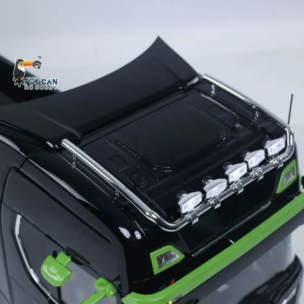 1/14 6x6 Metal Hydraulic RC Dumper Car 770S G66 Radio Control Roll Off Full Dump Truck Standard Bucket Rear Axle Lifting 3-speed Transmission Light Sound FlySky ST8